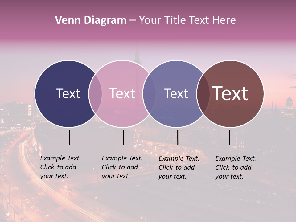 Cityscape Train Summer PowerPoint Template