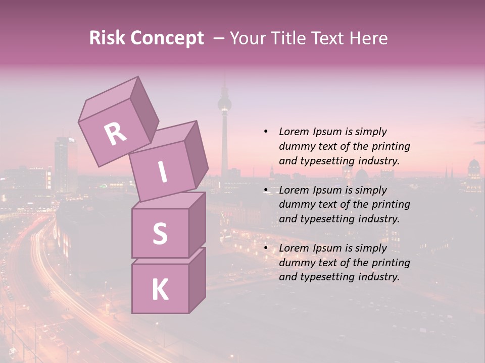 Cityscape Train Summer PowerPoint Template