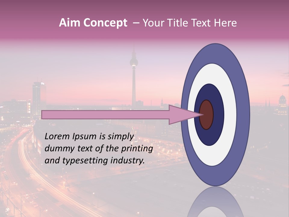 Cityscape Train Summer PowerPoint Template