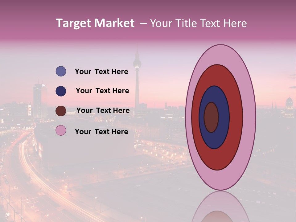 Cityscape Train Summer PowerPoint Template