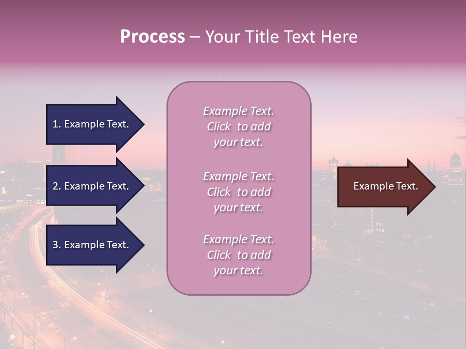 Cityscape Train Summer PowerPoint Template