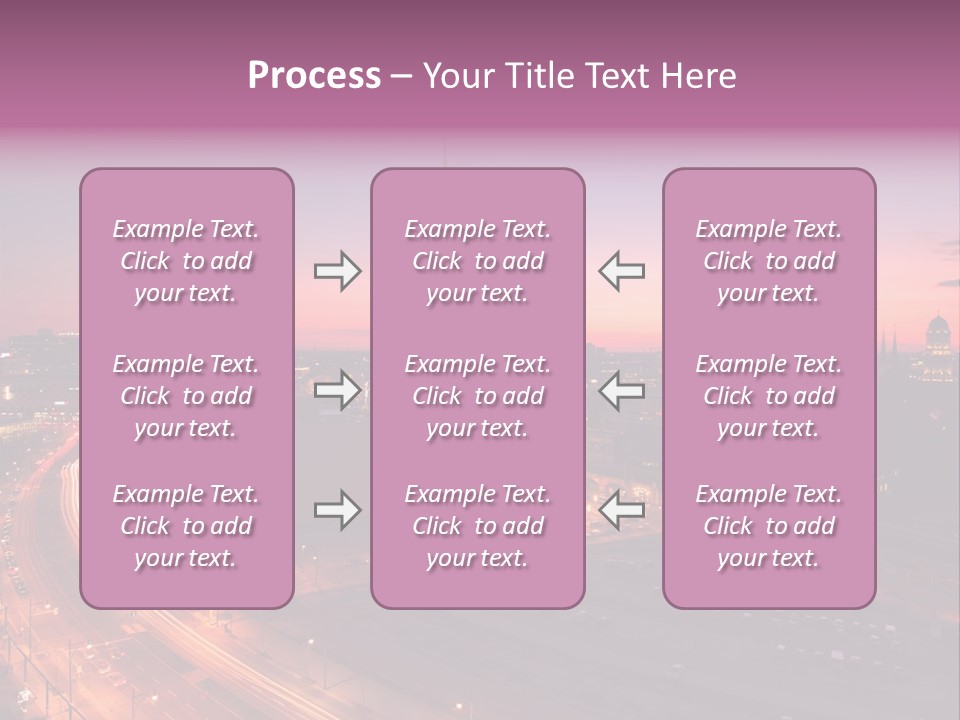 Cityscape Train Summer PowerPoint Template