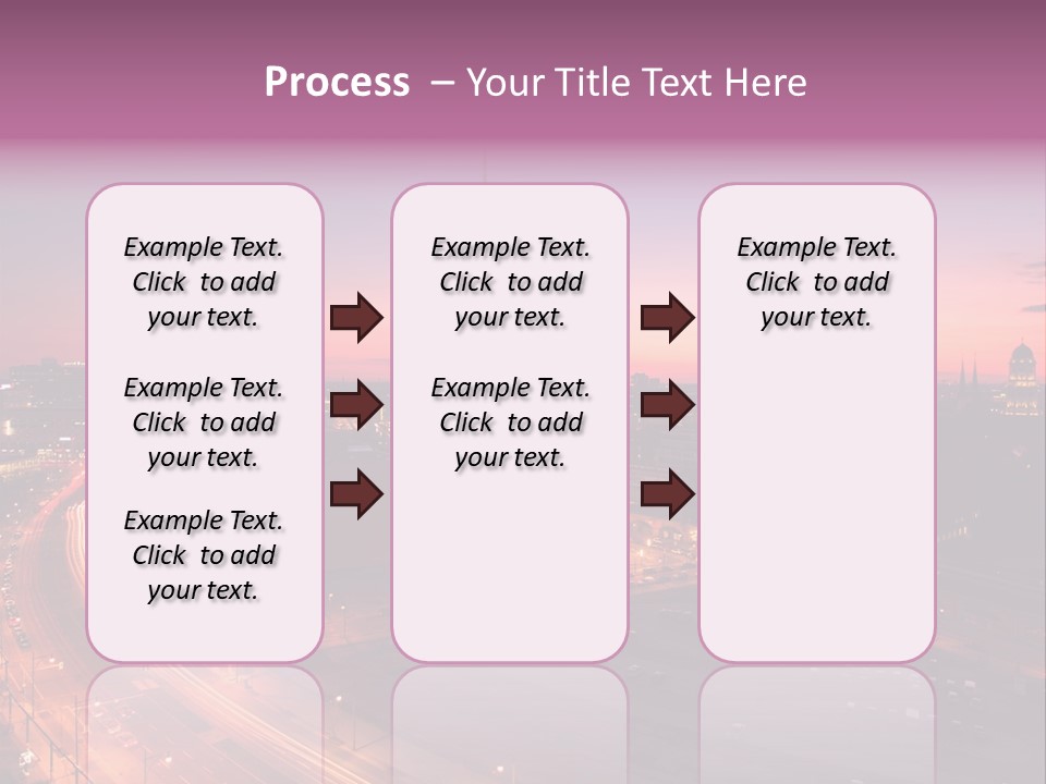 Cityscape Train Summer PowerPoint Template