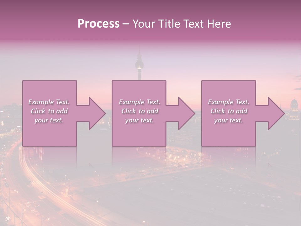 Cityscape Train Summer PowerPoint Template