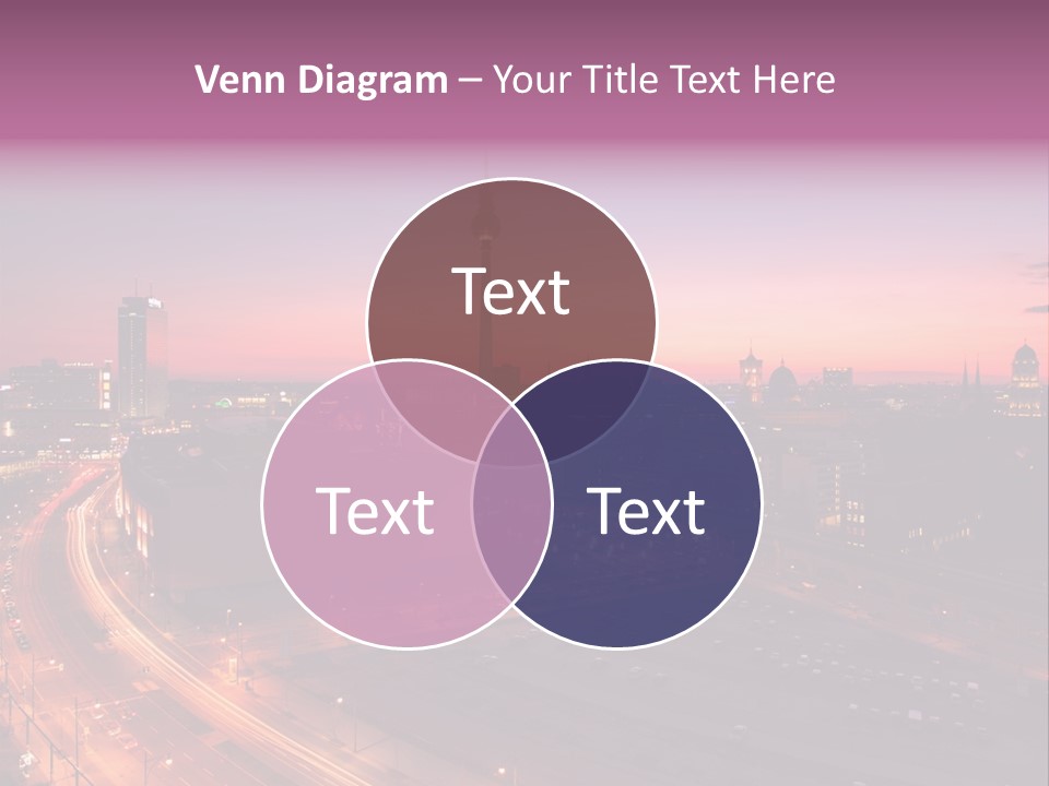 Cityscape Train Summer PowerPoint Template