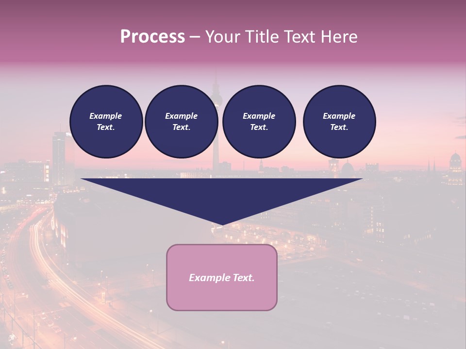 Cityscape Train Summer PowerPoint Template