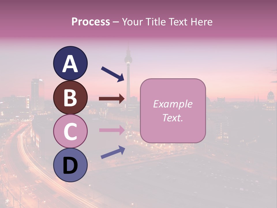 Cityscape Train Summer PowerPoint Template