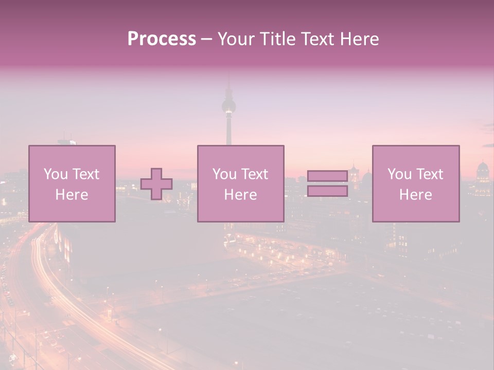 Cityscape Train Summer PowerPoint Template