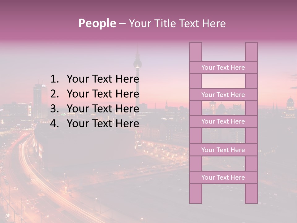 Cityscape Train Summer PowerPoint Template