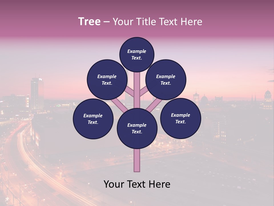 Cityscape Train Summer PowerPoint Template