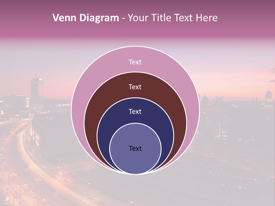 Cityscape Train Summer PowerPoint Template