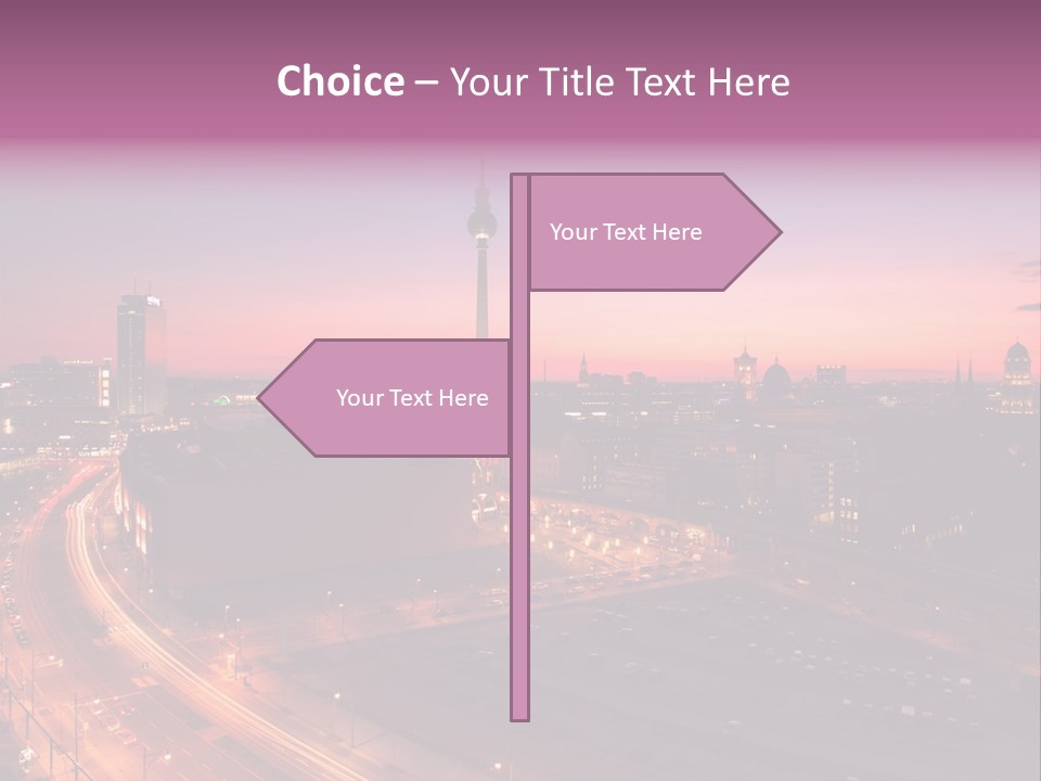 Cityscape Train Summer PowerPoint Template