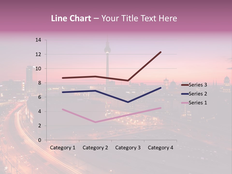 Cityscape Train Summer PowerPoint Template