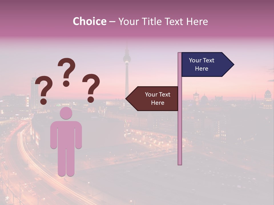 Cityscape Train Summer PowerPoint Template