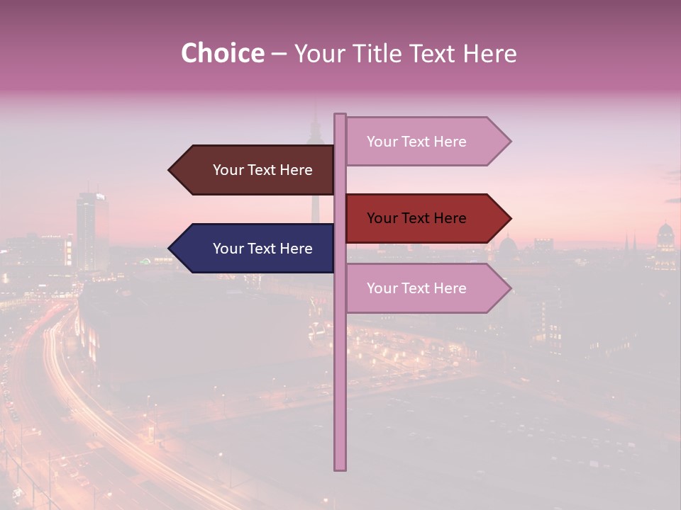 Cityscape Train Summer PowerPoint Template