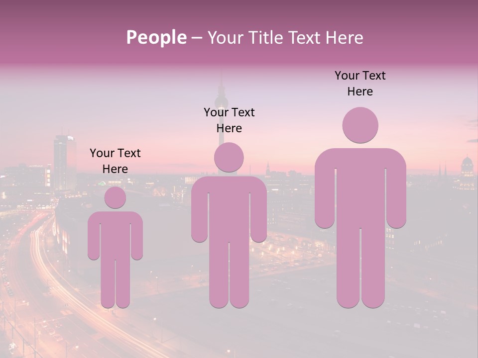 Cityscape Train Summer PowerPoint Template