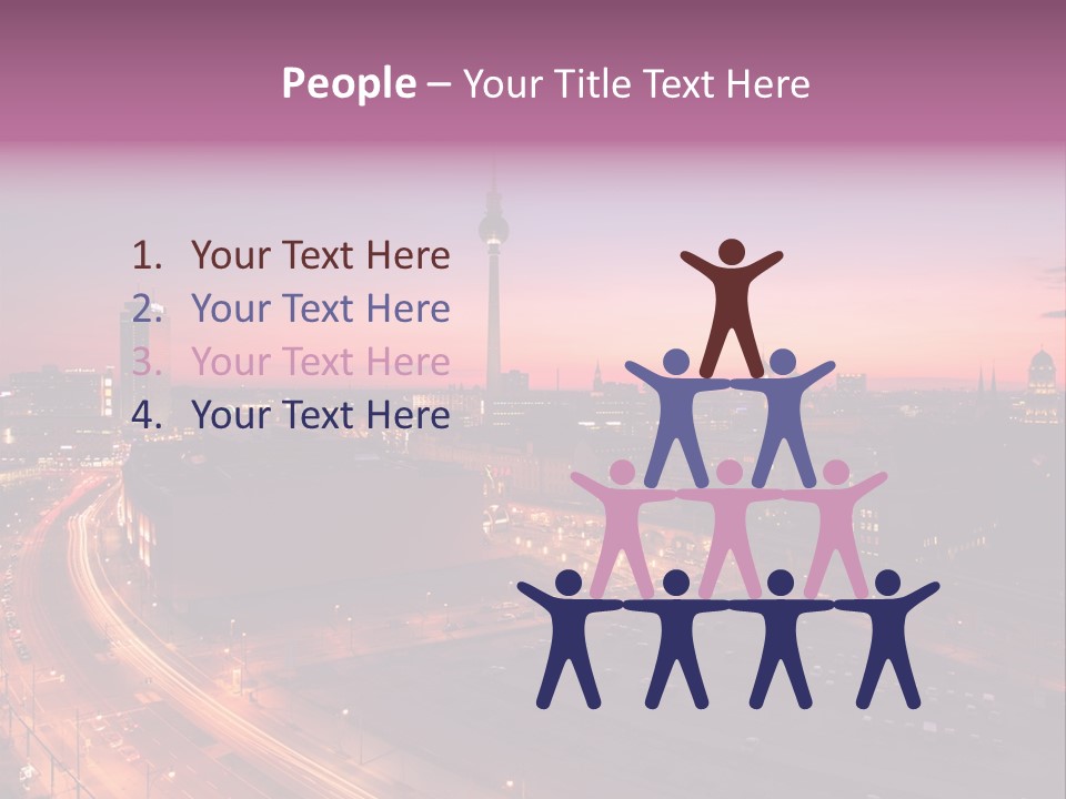 Cityscape Train Summer PowerPoint Template