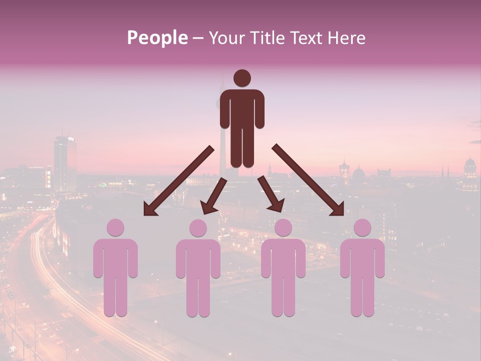 Cityscape Train Summer PowerPoint Template