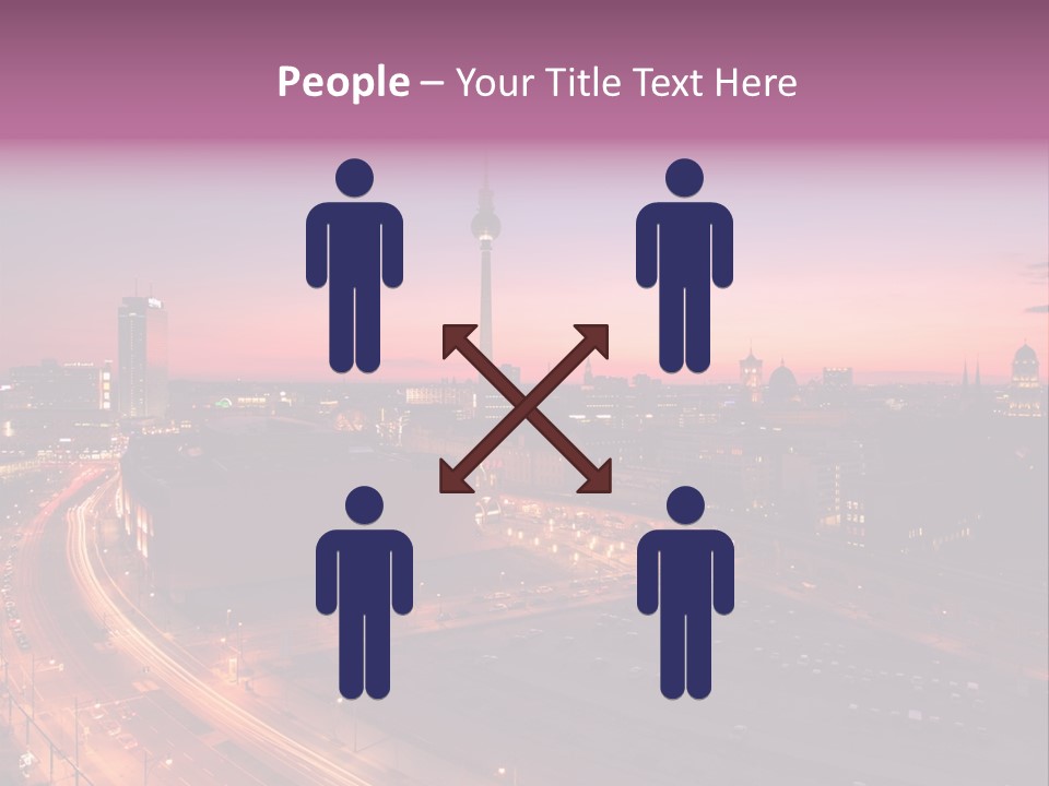 Cityscape Train Summer PowerPoint Template