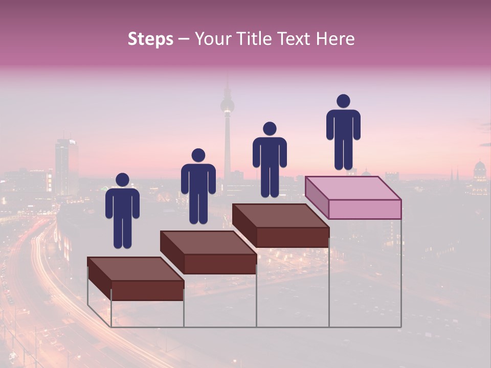 Cityscape Train Summer PowerPoint Template