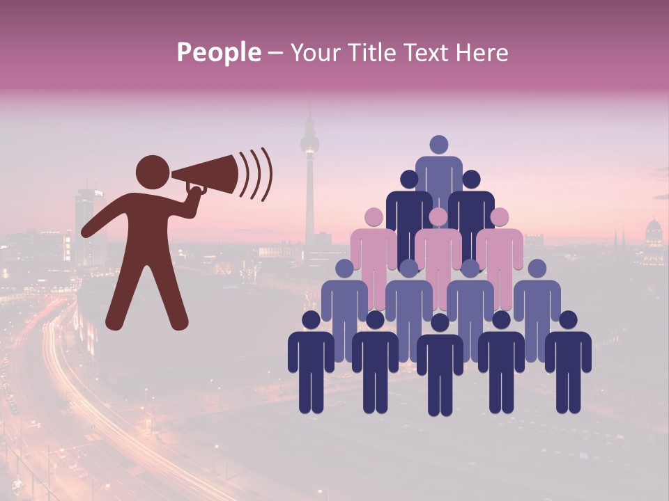 Cityscape Train Summer PowerPoint Template