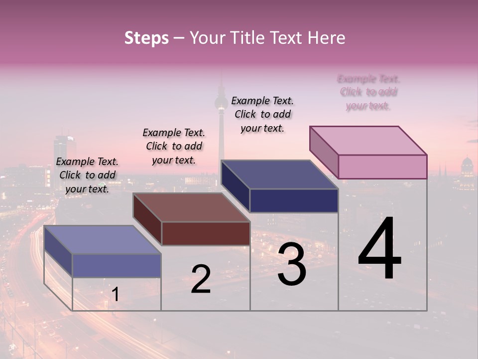 Cityscape Train Summer PowerPoint Template