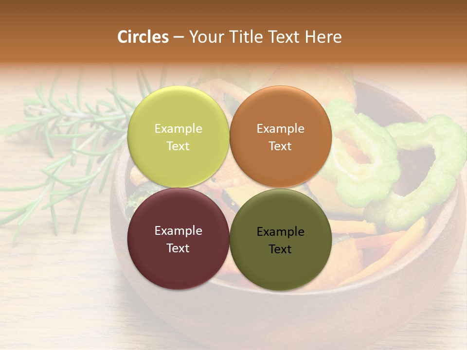 Dried Foods Carrot Lotus Root PowerPoint Template