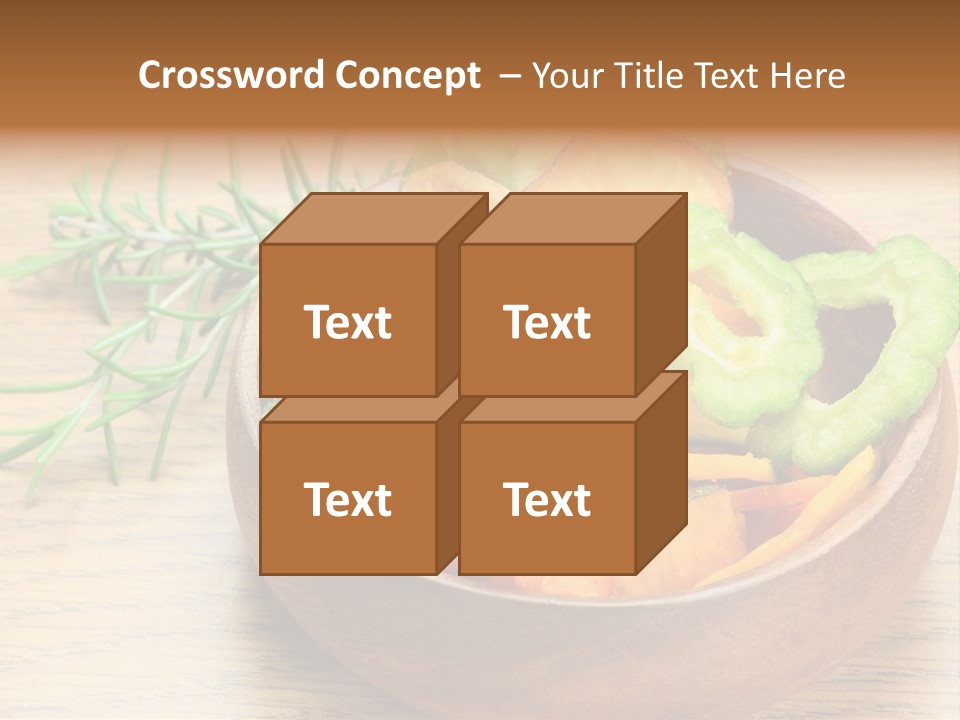 Dried Foods Carrot Lotus Root PowerPoint Template