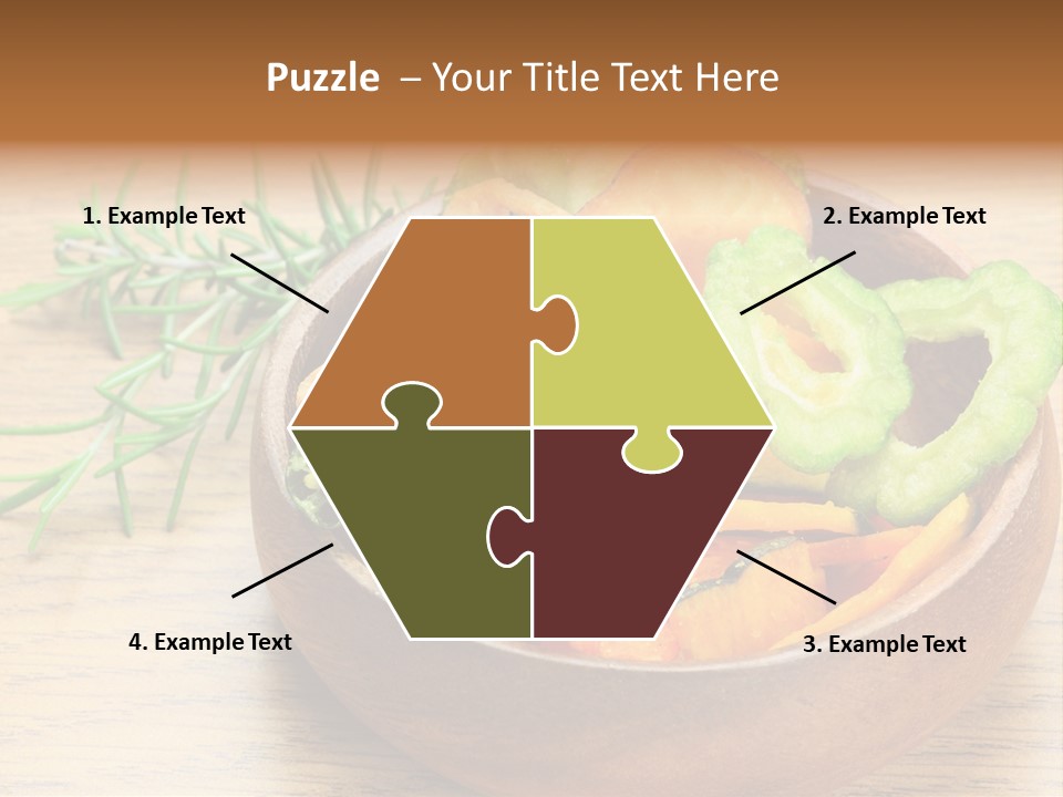 Dried Foods Carrot Lotus Root PowerPoint Template