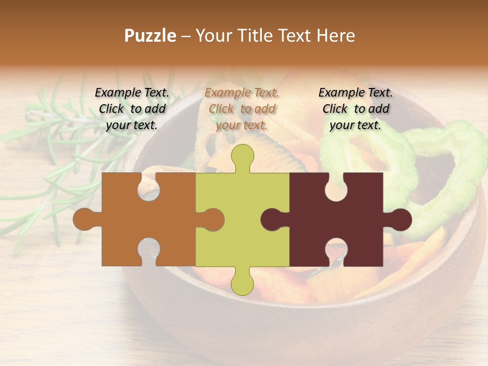 Dried Foods Carrot Lotus Root PowerPoint Template