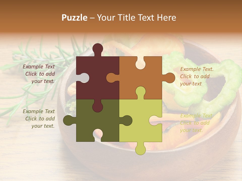 Dried Foods Carrot Lotus Root PowerPoint Template