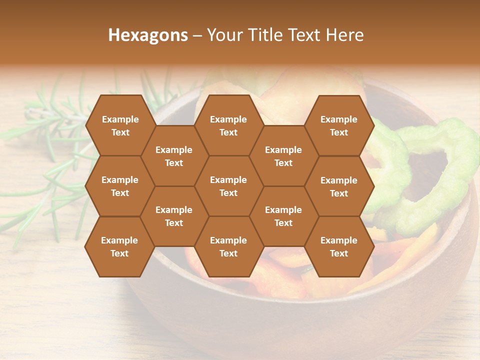 Dried Foods Carrot Lotus Root PowerPoint Template