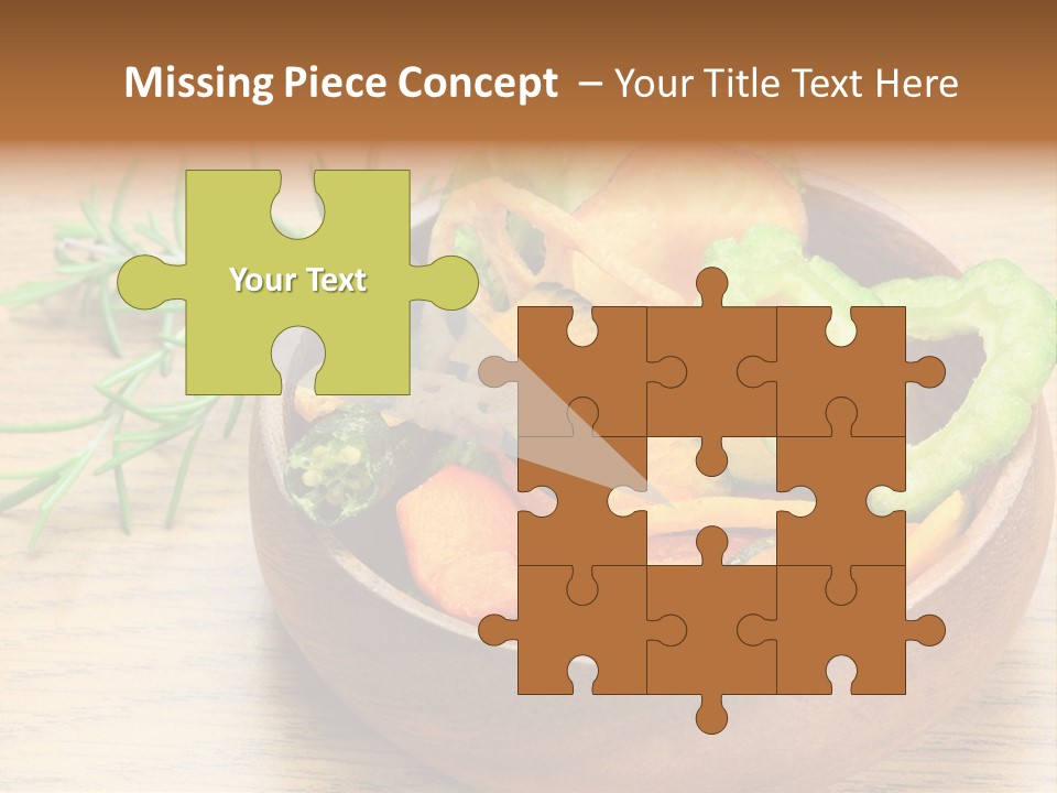 Dried Foods Carrot Lotus Root PowerPoint Template