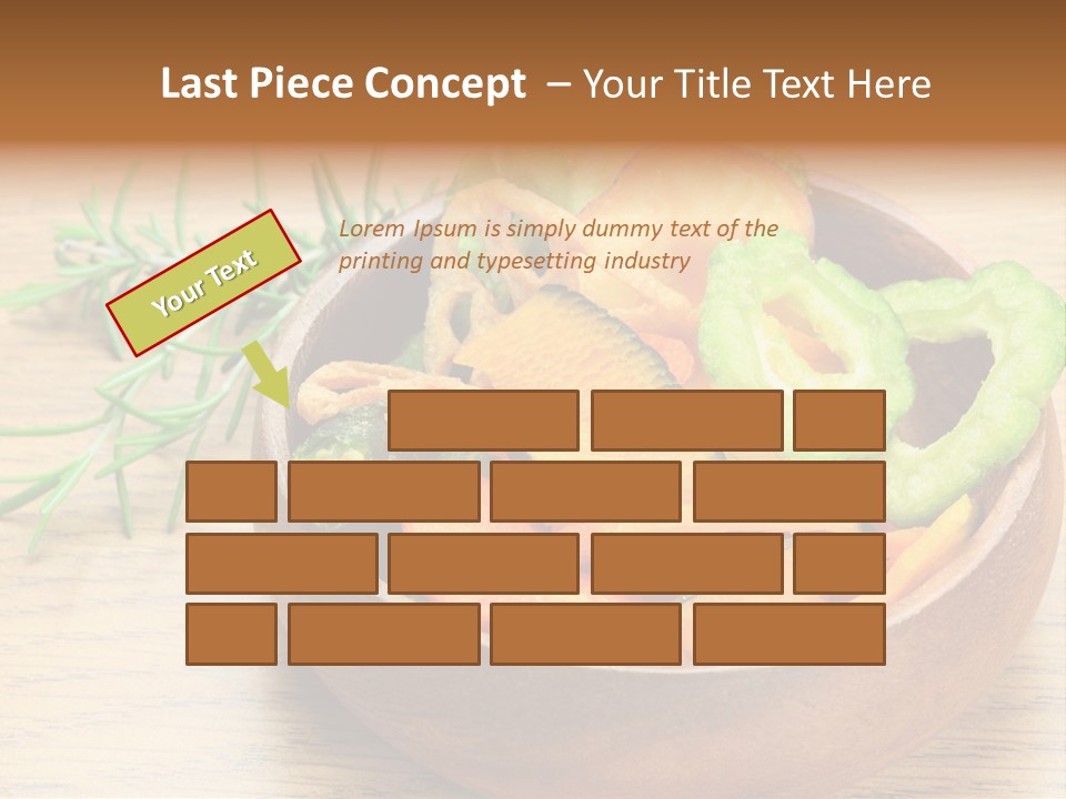 Dried Foods Carrot Lotus Root PowerPoint Template