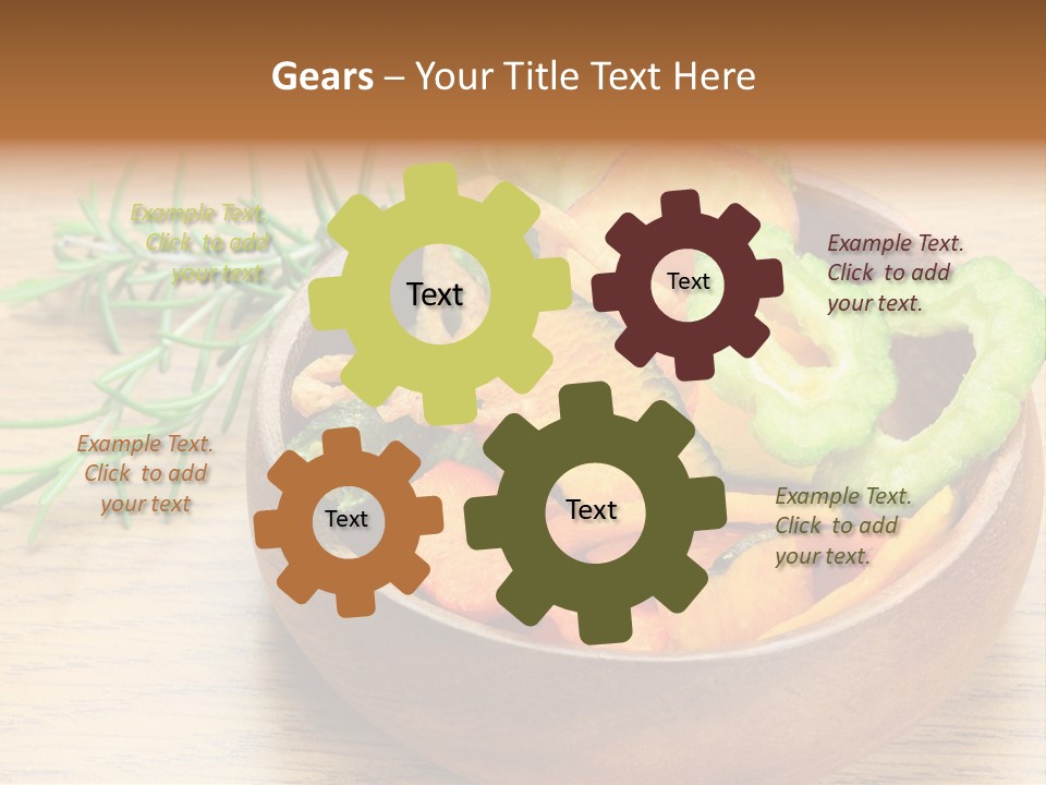 Dried Foods Carrot Lotus Root PowerPoint Template