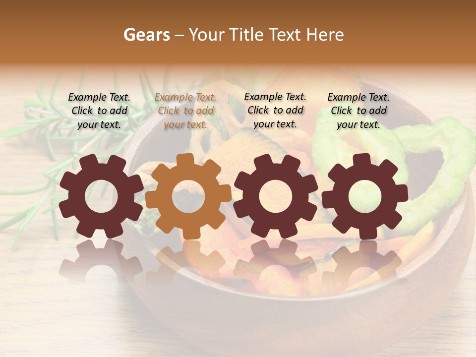 Dried Foods Carrot Lotus Root PowerPoint Template