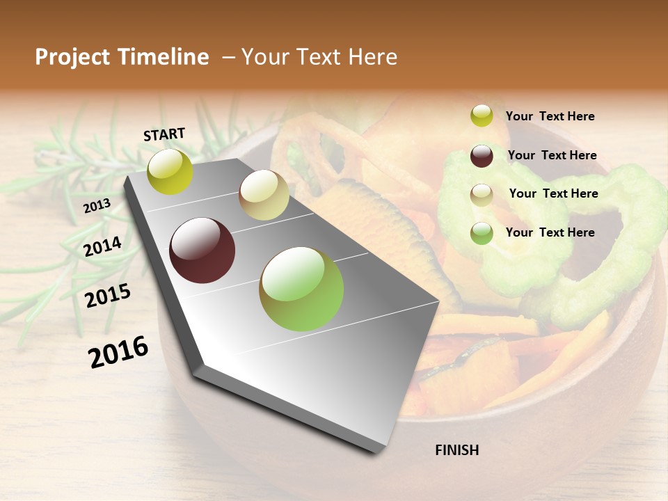 Dried Foods Carrot Lotus Root PowerPoint Template