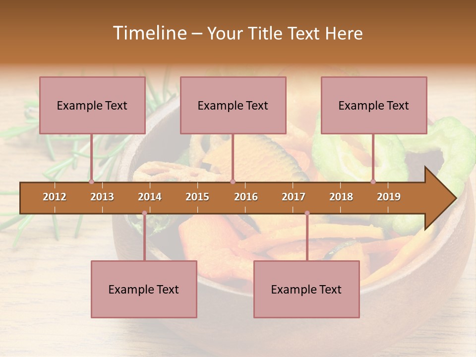 Dried Foods Carrot Lotus Root PowerPoint Template