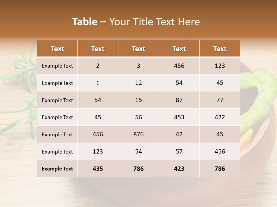 Dried Foods Carrot Lotus Root PowerPoint Template