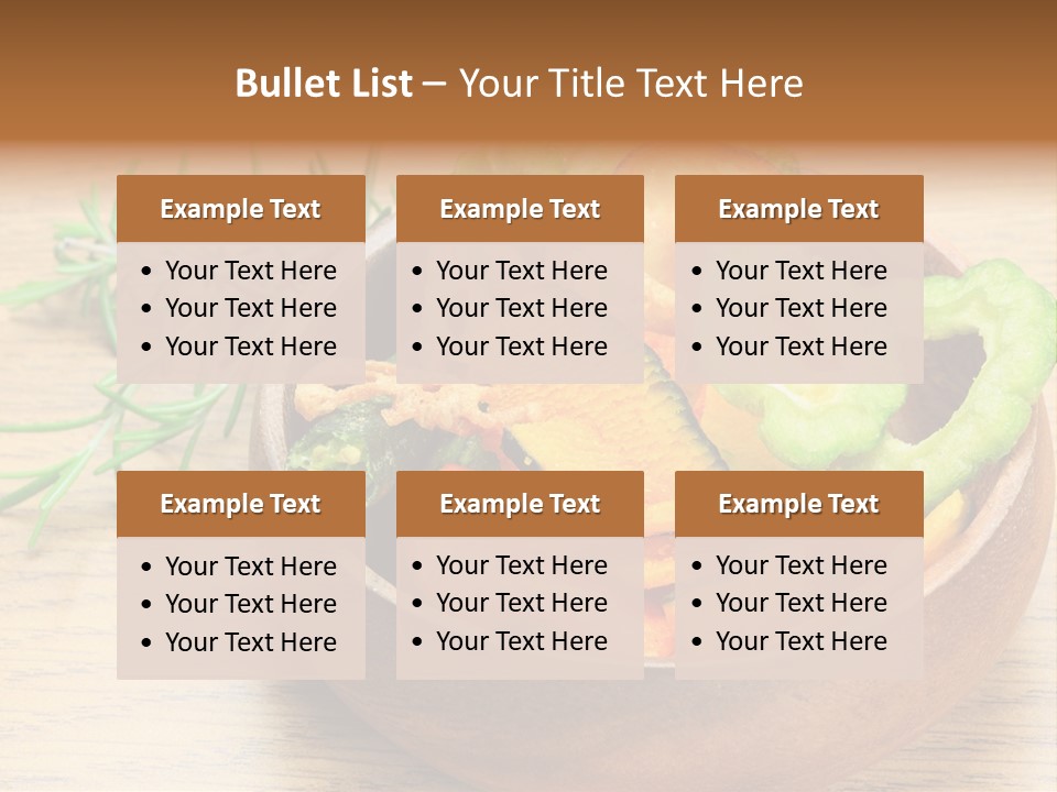 Dried Foods Carrot Lotus Root PowerPoint Template
