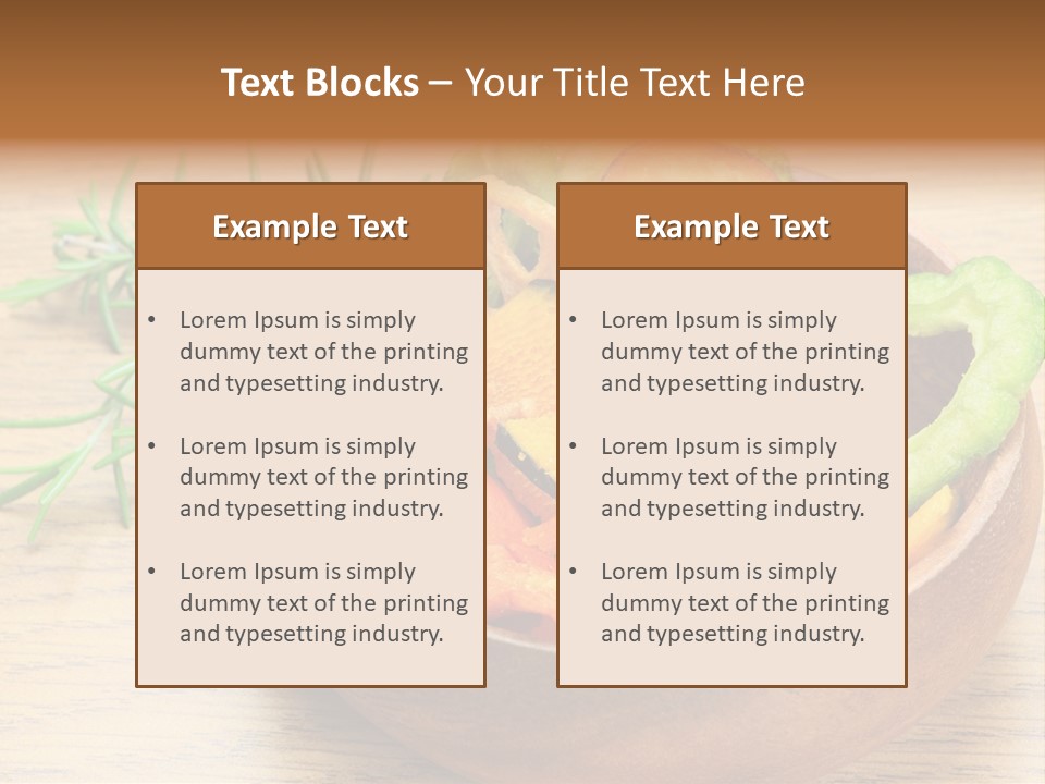 Dried Foods Carrot Lotus Root PowerPoint Template
