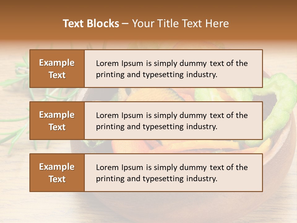 Dried Foods Carrot Lotus Root PowerPoint Template