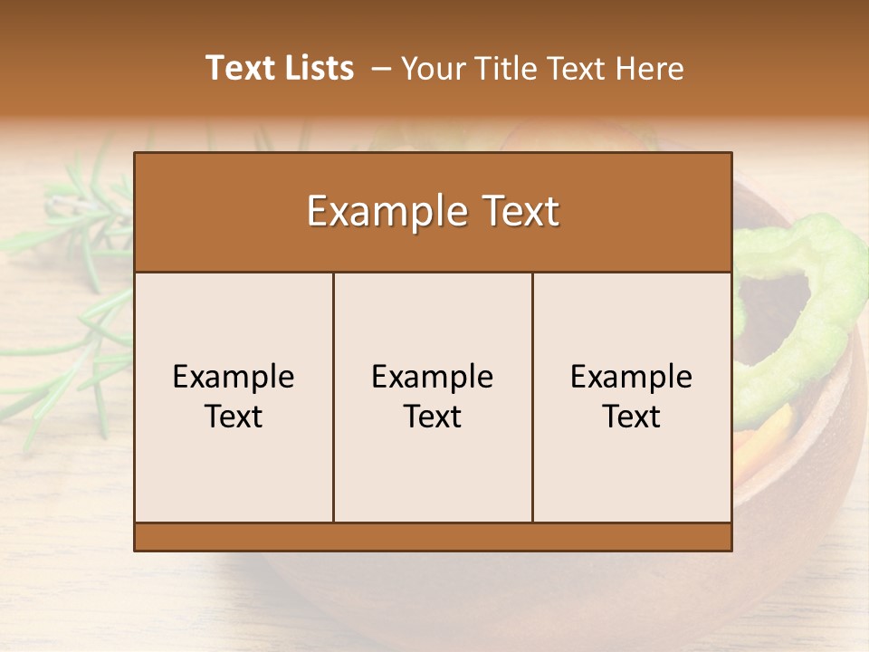 Dried Foods Carrot Lotus Root PowerPoint Template