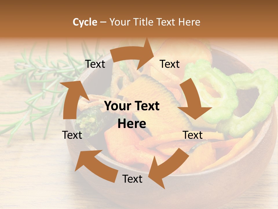 Dried Foods Carrot Lotus Root PowerPoint Template