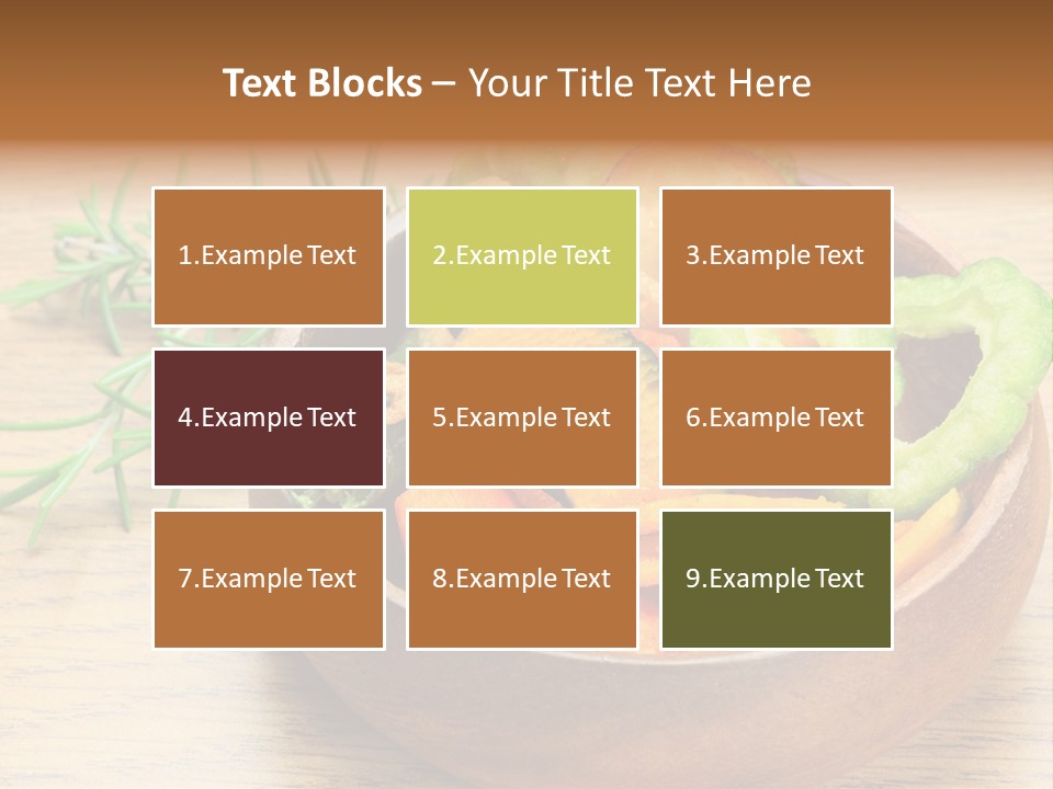 Dried Foods Carrot Lotus Root PowerPoint Template