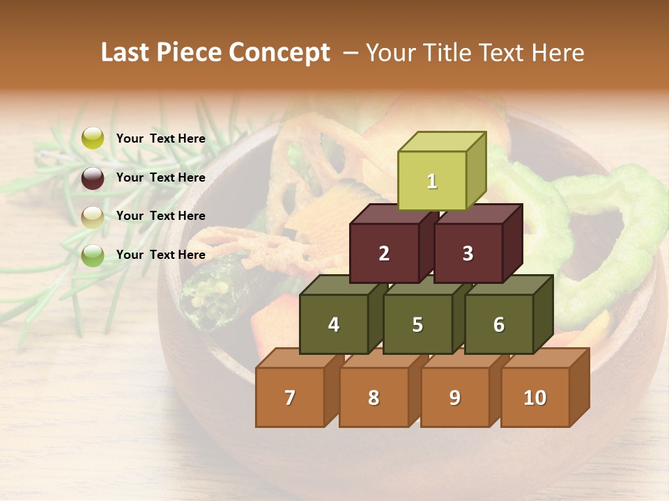 Dried Foods Carrot Lotus Root PowerPoint Template