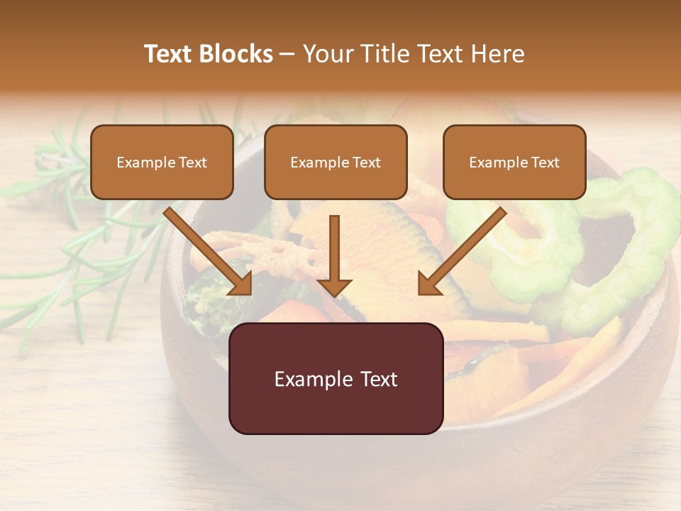 Dried Foods Carrot Lotus Root PowerPoint Template
