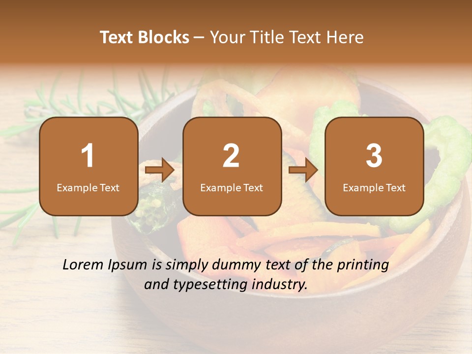 Dried Foods Carrot Lotus Root PowerPoint Template