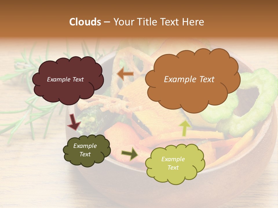 Dried Foods Carrot Lotus Root PowerPoint Template