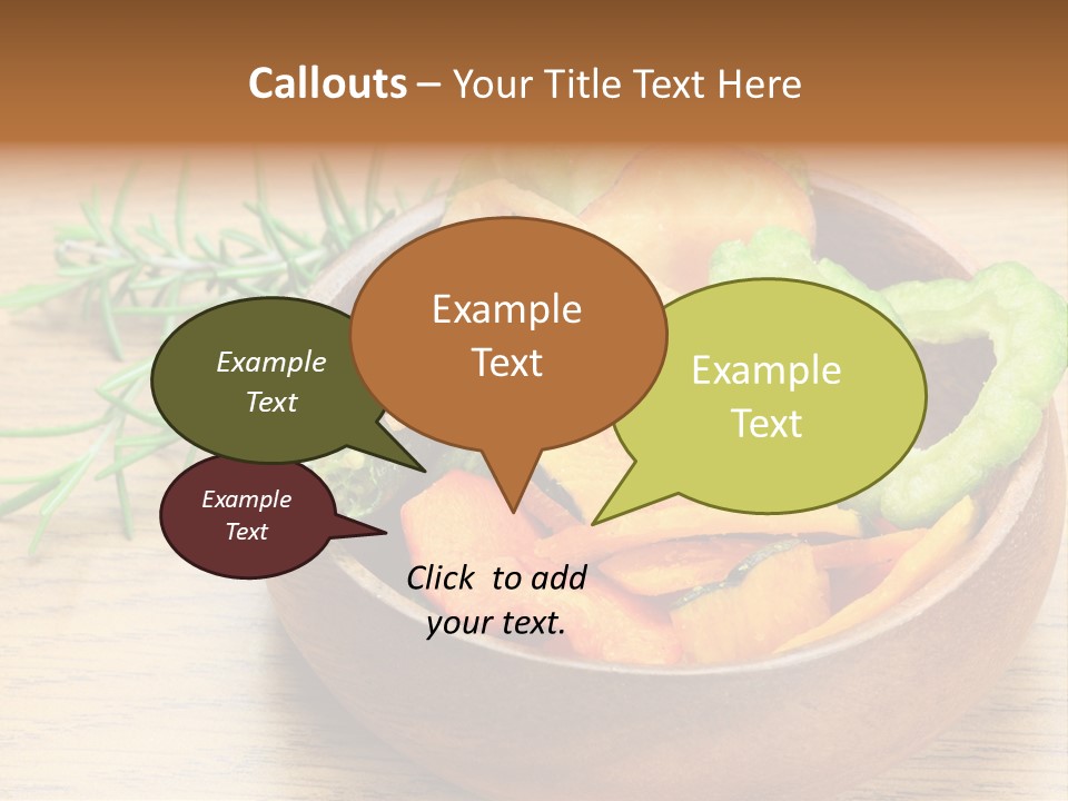 Dried Foods Carrot Lotus Root PowerPoint Template